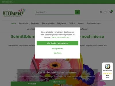 Website von Dillenberger Blumen GmbH