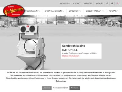 Website von Friedrich Goldmann GmbH & Co. KG