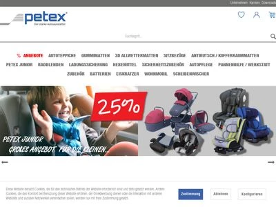 Website von PETEX Auto-Ausstattungs-GmbH