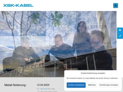 Website von XBK-KABEL Xaver Bechtold GmbH