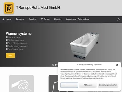 Website von TRanspoRehaMed GmbH