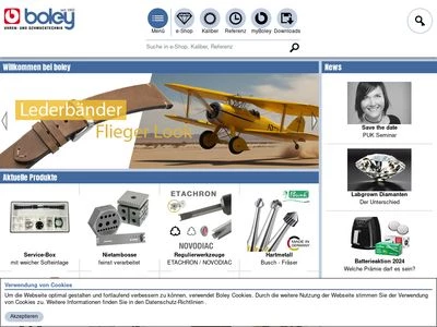 Website von Gebrüder Boley GmbH & Co. KG