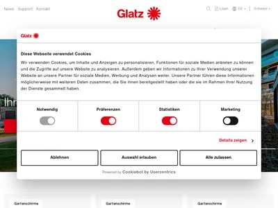 Website von Glatz AG
