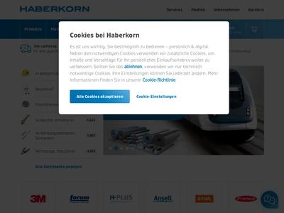 Website von Haberkorn GmbH