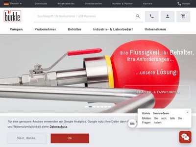 Website von Bürkle GmbH