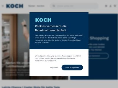 Website von Beschläge Koch GmbH