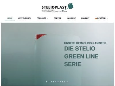Website von Stelioplast Roland Stengel Kunststoffverarbeitung GmbH