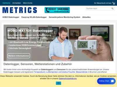 Website von Metrics GmbH