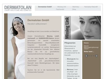 Website von Dermatolan GmbH