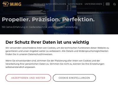 Website von Mecklenburger Metallguss GmbH - MMG