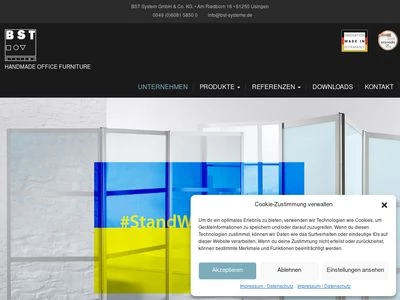 Website von BST Systeme GmbH &  Co. KG