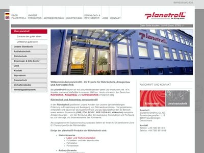 Website von Planetroll GmbH & Co. KG