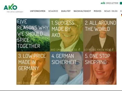 Website von AKO GmbH