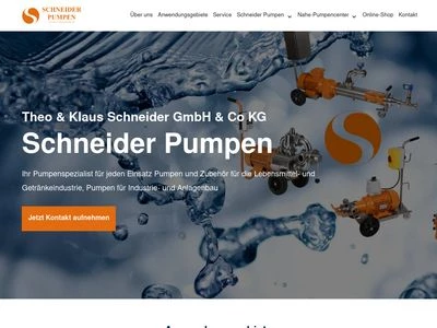 Website von Theo & Klaus Schneider GmbH & Co. KG