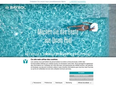 Website von BAYROL Deutschland GmbH