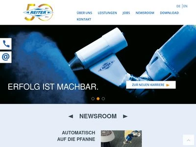 Website von REITER GmbH + Co. KG Oberflächentechnik