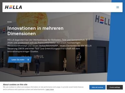 Website von HELLA Sonnen- und Wetterschutztechnik GmbH