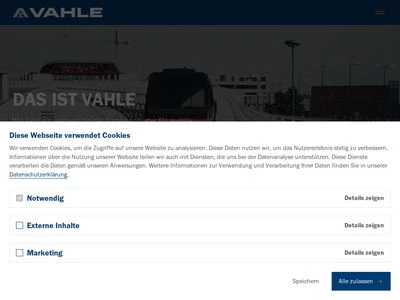 Website von Paul Vahle GmbH & Co. KG