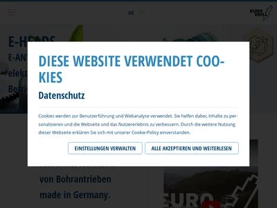 Website von Eurodrill GmbH