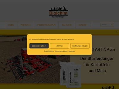 Website von Biolchim Deutschland GmbH