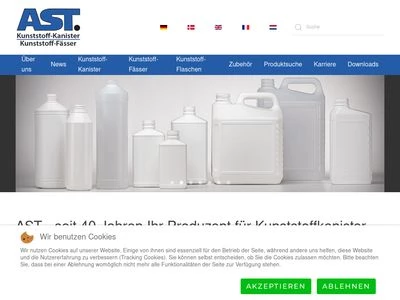 Website von AST Kunststoffverarbeitung GmbH