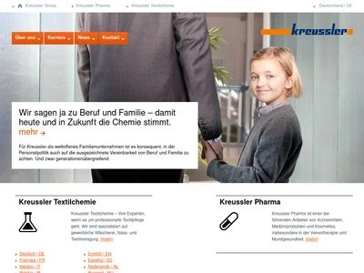 Website von Chemische Fabrik Kreussler & Co. GmbH