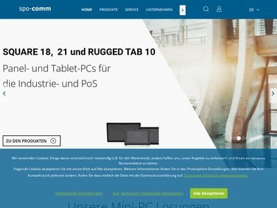 Website von spo-comm GmbH