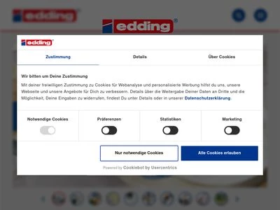 Website von edding International GmbH
