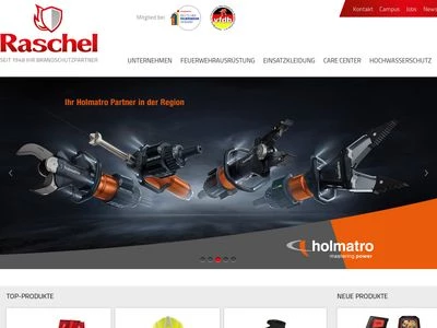 Website von Fritz Raschel Feuerschutz GmbH