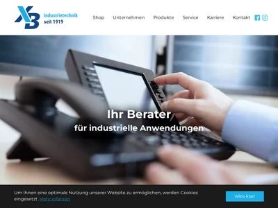 Website von Xaver Bertsch GmbH