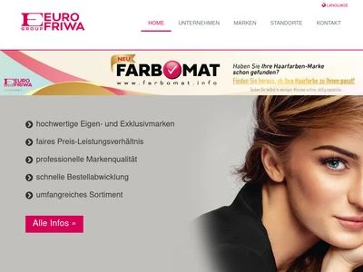 Website von EURO-FRIWA GmbH