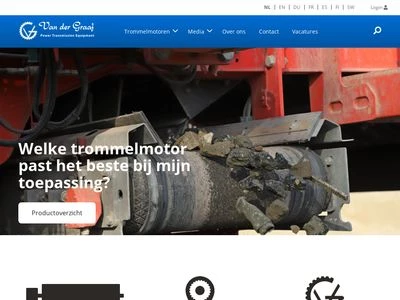 Website von Van der Graaf GmbH