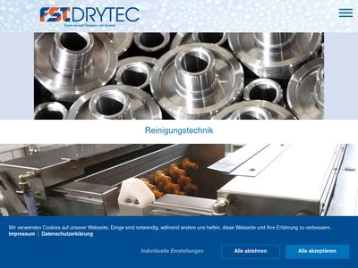 Website von FST Drytec GmbH