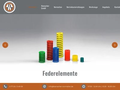 Website von Hamacher GmbH
