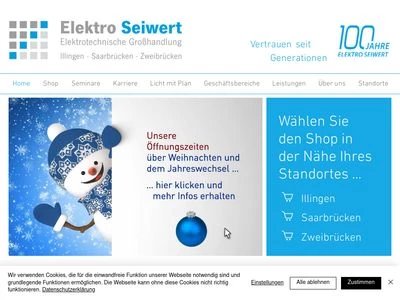 Website von Elektro Seiwert GmbH