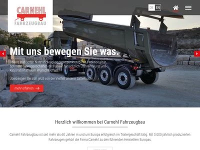 Website von Carnehl Fahrzeugbau GmbH & Co. KG