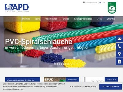 Website von APD Schlauchtechnik GmbH