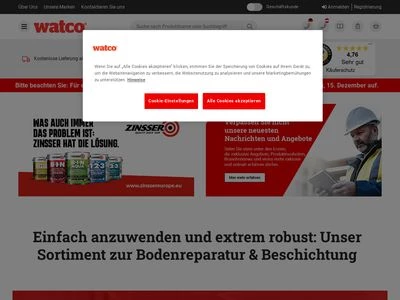 Website von Watco GmbH