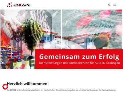 Website von ESKAPE Identifikationstechnik AG