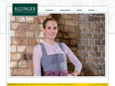 Website von Bekleidungswerk Auzinger GmbH