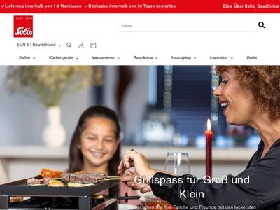 Website von Solis Deutschland GmbH