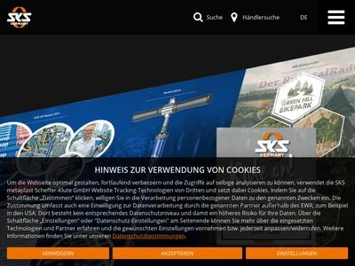 Website von SKS metaplast Scheffer-Klute GmbH