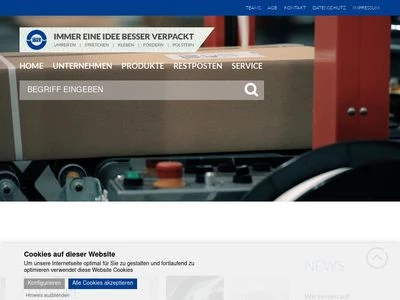 Website von Ernst Jäger Kunststoffverpackung GmbH