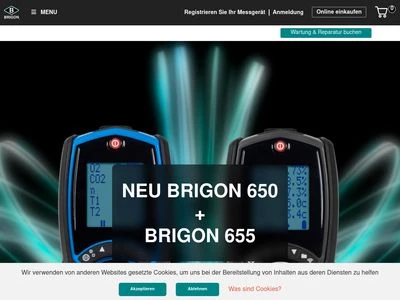 Website von BRIGON Messtechnik GmbH