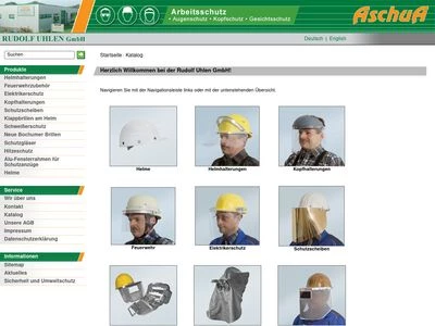 Website von Rudolf Uhlen GmbH