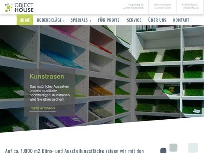 Website von Object House Floorings GmbH