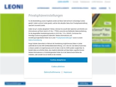 Website von LEONI AG