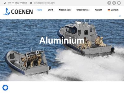 Website von Coenen Yacht u. Boats GmbH