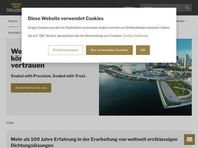 Website von Trelleborg Sealing Solutions Germany GmbH