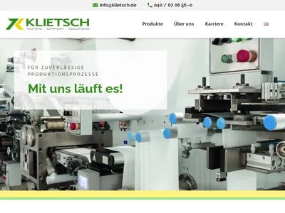 Website von KLIETSCH TECHNIC GMBH